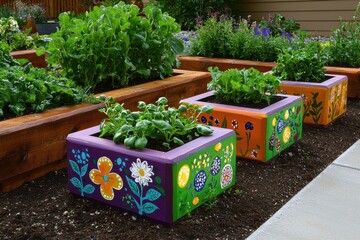 a diy garden marker project with creatively designed garden markers made fro