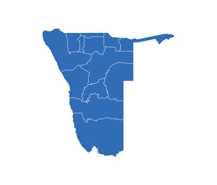 recommend clip art: Namibia Map vector icon. Minimalistic Colorful Map of Namibia.