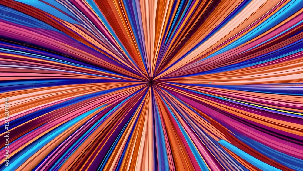 Poster vibrant streaks of color create dynamic abstract background design