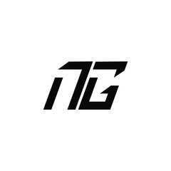 NG monogram logo design letter text name symbol monochrome logotype alphabet character simple logo
