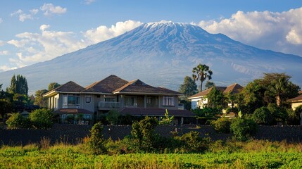 A scenic shot of Mount Kilimanjaro with the Tanzanian high in the foreground, symbolizing the country&acirc;&euro;&trade;s independence