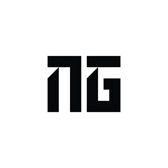 NG monogram logo design letter text name symbol monochrome logotype alphabet character simple logo