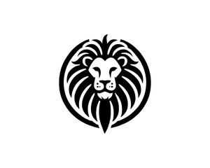 Lion head icon vector. Silhouette simple. Flat style lion. Lion face logo design template. Vector illustration Animal Logotype concept. 