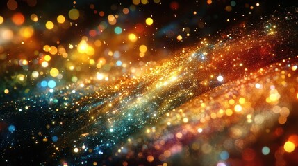 Obraz premium Sparkling Galaxy, Abstract Festive Background