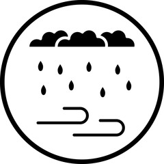 Rain Vector Icon Style