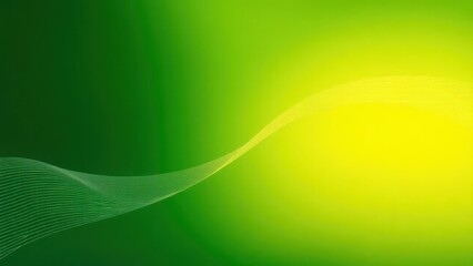 Fototapeta premium a close up of a green and yellow background with a wave