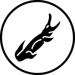 Crocodile Vector Icon Style