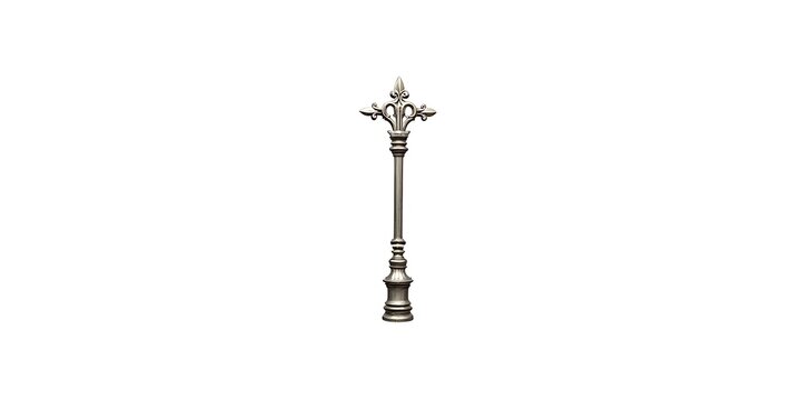 Elegant Ornate Metal Lamp Post Design for Outdoor Lighting