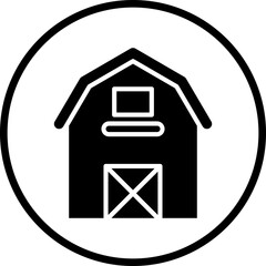 Barn Vector Icon Style