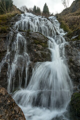 Obraz premium Cascade sur le ruisseau de l' édian , Lac de Tavaneuse , Abondance , Haute-Savoie , Alpes