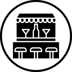 Cafe and Bar Vector Icon Style