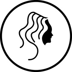 Hair Vector Icon Style