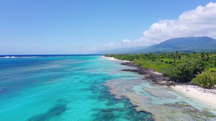 Obraz premium Tropical Beach and Ocean View