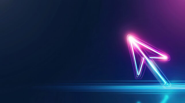 Neon Cursor Arrow