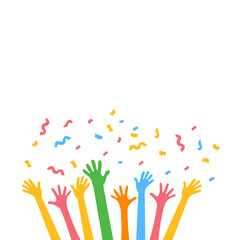 Hands Celebrating Party