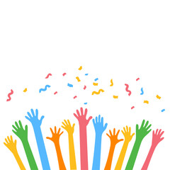 Hands Celebrating Party