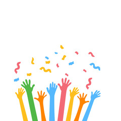Hands Celebrating Party