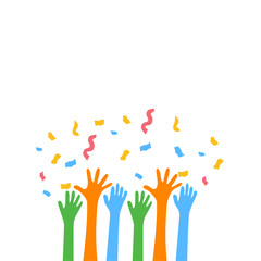Hands Celebrating Party