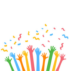 Hands Celebrating Party