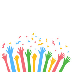 Hands Celebrating Party
