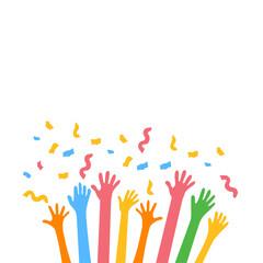 Hands Celebrating Party