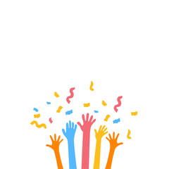 Hands Celebrating Party