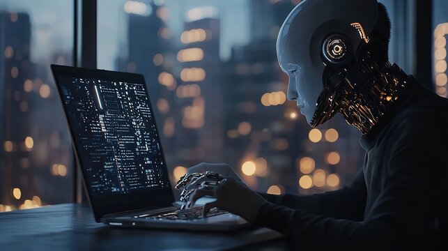 Artificial Intelligence Content Generator: A Man Using AI