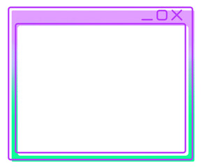 デスクトップウィンドウ　フレーム　ポップ