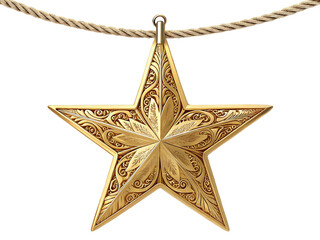 Obraz premium golden christmas star