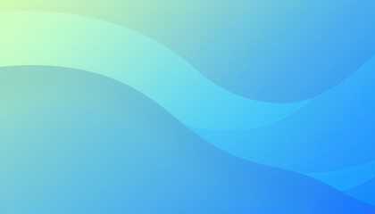 Abstract Blue Green Gradient Wave Background Design