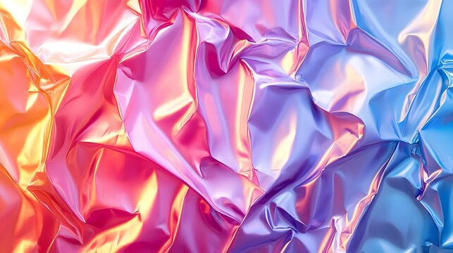 Close up of a vibrant colorful background with various shades and patterns for design use