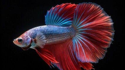 Fototapeta premium fish isolated on black