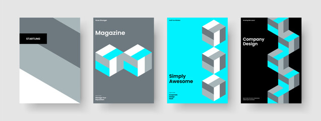 Creative Business Presentation Layout. Geometric Background Template. Isolated Book Cover Design. Banner. Poster. Brochure. Flyer. Report. Advertising. Newsletter. Notebook. Handbill. Pamphlet