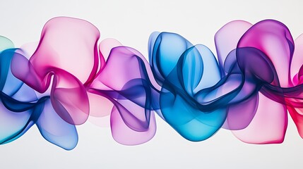 Fototapeta premium Abstract Floral Arrangement with Overlapping Colors