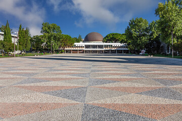 Planetario de Lisboa Planetarium aka Calouste Gulbenkian Planetarium Astronomy science and universe education. Belem District, Lisbon, Portugal.