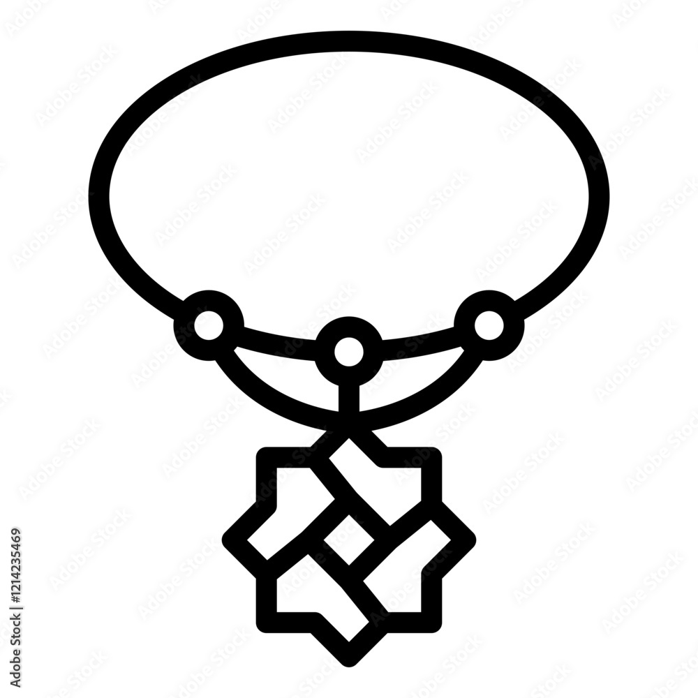 Canvas Prints Royal Amulet Vector Design Icon Style