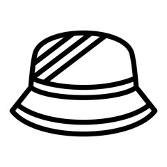 Rain Hat Vector Design Icon Style