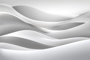 Obraz premium Dreamy flowing mist pattern blending white and dark tones, evoking a serene, atmospheric effect with soft gradients and smooth motion