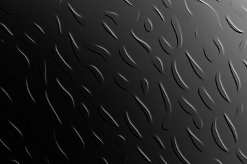 Fototapeta premium Black foil gradient texture background with uneven surface