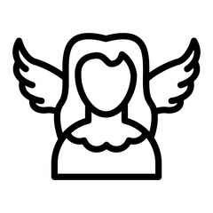 Elven Shieldmaiden Vector Design Icon Style