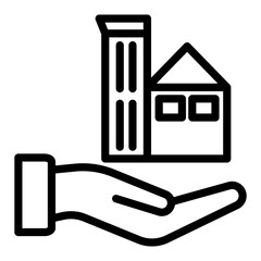 Property management Vector Design Icon Style