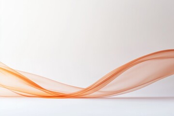 Obraz premium commercial photography for advertising campaign showcasing colorful gradient wave flowing across minimal white backdrop