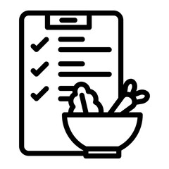 Meal planning Vector Design Icon Style