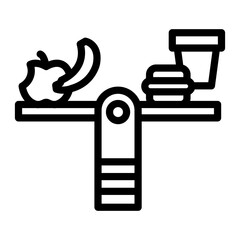 Balanced plate Vector Design Icon Style