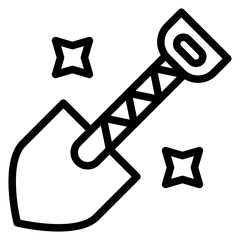 Shovel Vector Design Icon Style