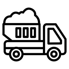 Excavator Vector Design Icon Style