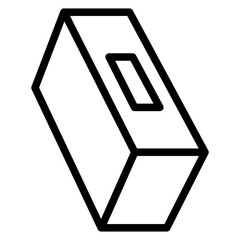 Concrete Block Vector Design Icon Style