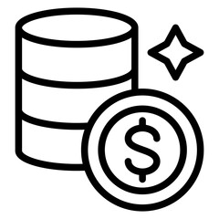 Coins Vector Design Icon Style