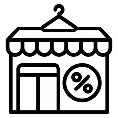 Thrift Shop Vector Design Icon Style