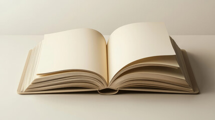 mockup of the book unfolded on a white background
